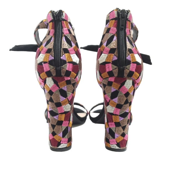 Shoe Repulic LA Embroidered High Heels Shoes Size 10 - Picture 4 of 11